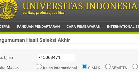 Syarat Biaya Dan Cara Daftar Seleksi Mandiri Ui Jalur Nilai Rapor Pendaftaran Simak Ui 22 Mei