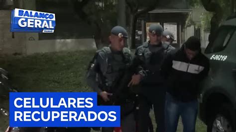 Polícia usa rastreador e recupera celulares roubados em SP YouTube