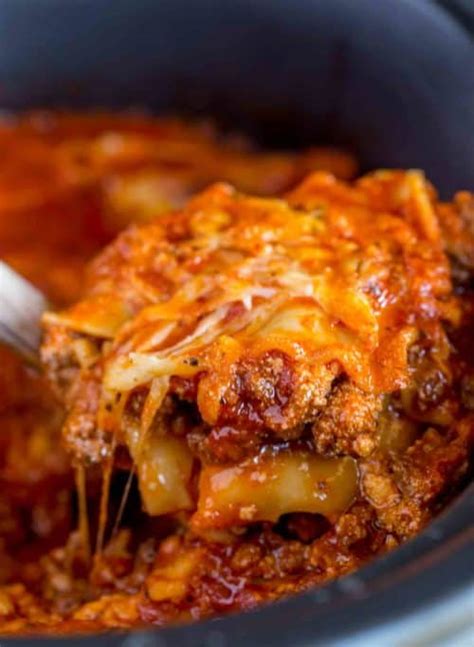 Easy Slow Cooker Lasagna (Meal Prep Ahead!) - Dinner, then Dessert