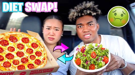 I Swapped Diets With My Girlfriend For 24 Hours Bad Idea Youtube