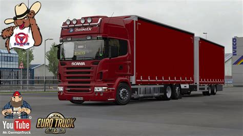 ETS2 V1 36 Scania R Tandem Ownable Trailer YouTube