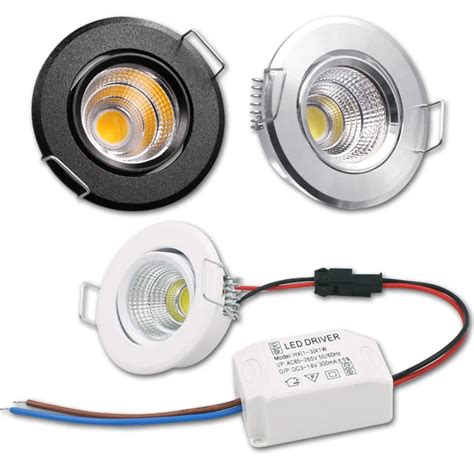 St Cke Aluminium Runde Led Dimmbare Decken Downlight W Ac V