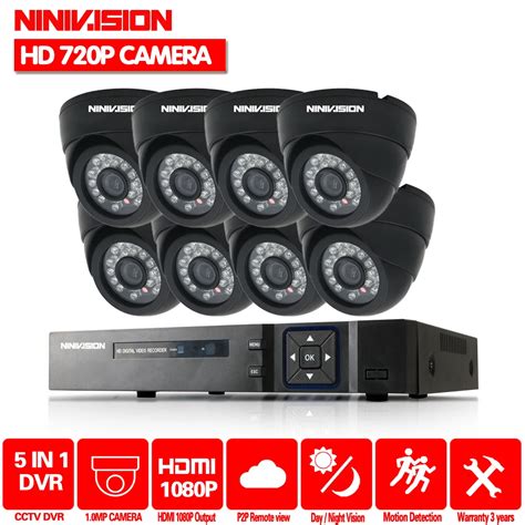 Hd 8 Channel 1080p Ahd H Recording 3g Cctv System Ahd Dome 720p 10mp