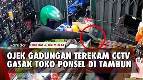 Aksi Perampokan Konter Ponsel Di Tambun Terekam Cctv Garuda Tv