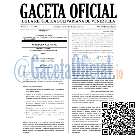 Ley Especial Para Las Trabajadoras Y Trabajadores Con Discapacidad