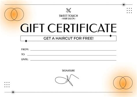 Hair Salon Gift Certificate Template Free Printable Infoupdate Org