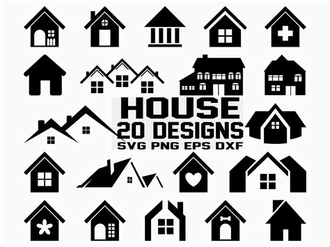 House SVG/ House Clipart/ Cut Files/ Cricut/ Silhouette/ Iron | Etsy