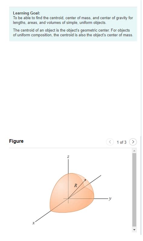 Solved Learning Goal To Be Able To Find The Centroid