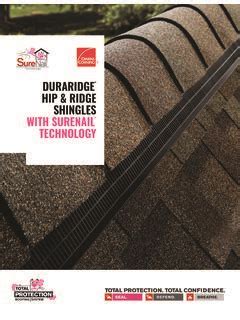 Duraridge Hip And Ridge Shingles Owens Corning Duraridge Hip And