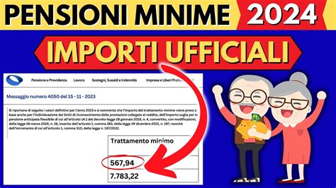 Aumento Pensioni Minime Importi Ufficiali Nuove Cifre Esatte