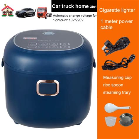 Smart 2l Pressure Cooking Pot For Car And Truck 12v24v Portable Food