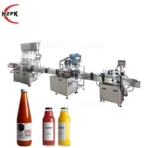 Hzpk Peanut Butter Viscous Sauces Filling And Capping Machines