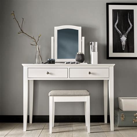 Ashby White Dressing Table Complete Furnishings