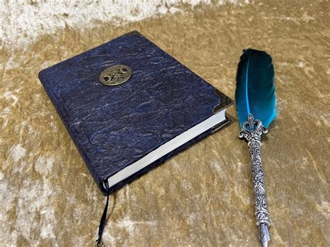 Witchcraft Triple Moon Goddess Notebook Journal Vegan Leather Look With