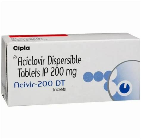 Acyclovir Tablets Mg Acivir Dt At Rs Box Pharmaceutical