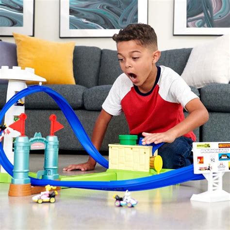Mattel Hot Wheels Mario Kart Πίστα Circuit Slam HGK59 toysfirst gr