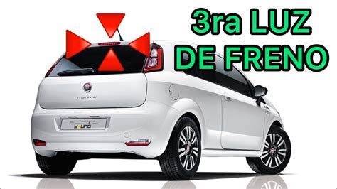 Cómo retirar y cambiar lámparas de la 3ra luz de freno Fiat Punto 1 4