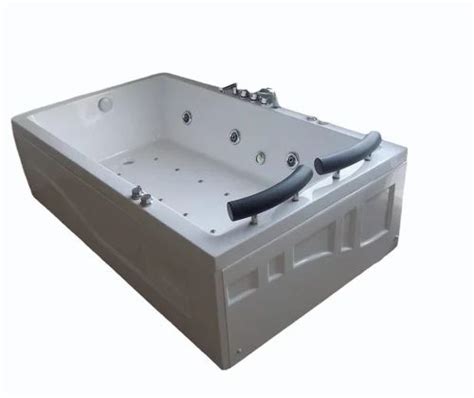 White Vapore Acrylic Rectangular Bath Tub For Bathroom X X Feet