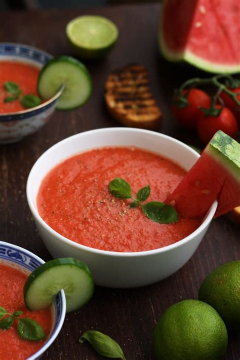 Watermelon Gazpacho • Happy Kitchen.Rocks