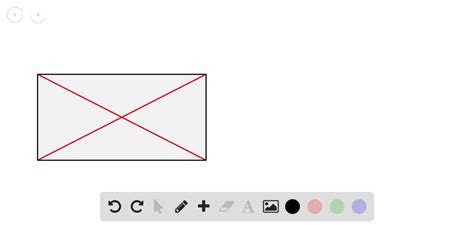 Solved The Diagonals Of A Rectangle Are Units Long And Intersect At A