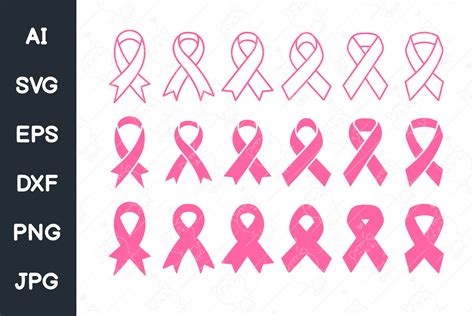 Cancer Ribbon Svg Awareness Ribbon Svg For Cricut