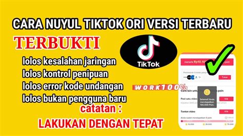 Terbukti Cara Nuyul Apk Tik Tok Lolos Kontrol Penipuan Nuyul