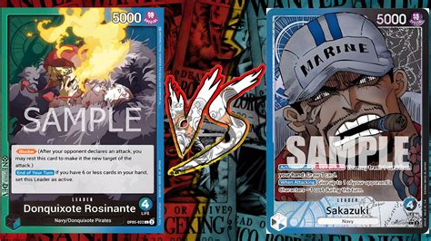 Rosinante Vs Sakazuki One Piece Tcg Op Tournament Gameplay Youtube