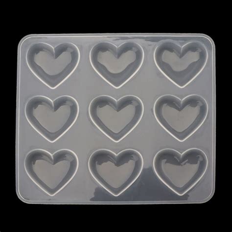 SIEYIO Silicone Baking Tray Pastry Mold Heart Resin Casting Mold 9