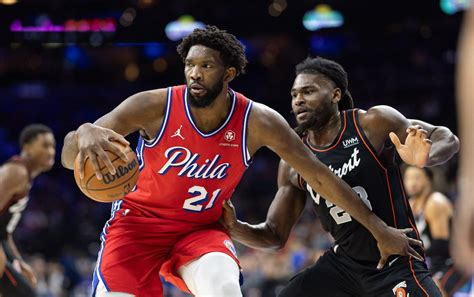 Joel Embiid 76ers Roll As Pistons Drop Record 22nd Straight