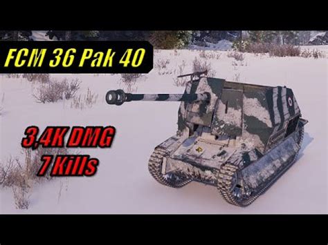 World Of Tanks FCM 36 Pak 40 Mannerheim Line 3 4K DMG 7 Kills