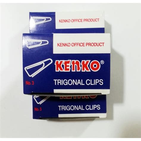 Jual Paper Clip Trigonal Klip Penjepit Kertas No 3 Kenko 1Pack Kecil