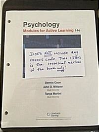 Psychology Modules For Active Learning Loose Leaf Version Loose