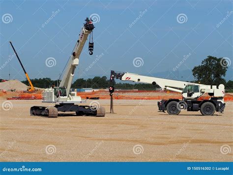 mobile telescopic crane stock image cartoondealercom