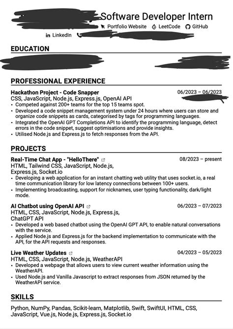 Roast This Resume I Dare Yougraduating In 2024 From A Non Cs Program Need Harshest Form Of