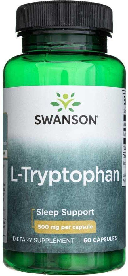 Swanson L Tryptophan 500mg 60 Kaps L Tryptofan Ceny I Opinie