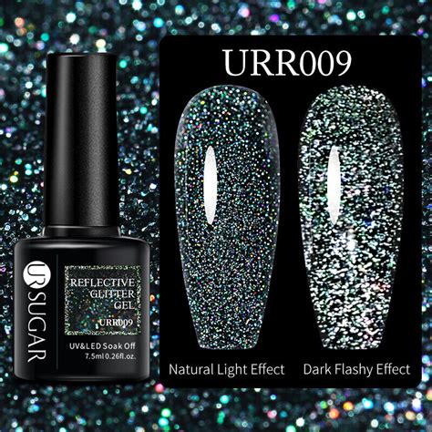 Ur Sugar Reflective Glitter Gel Nagellack Silber Lila Soak Off Uv Led