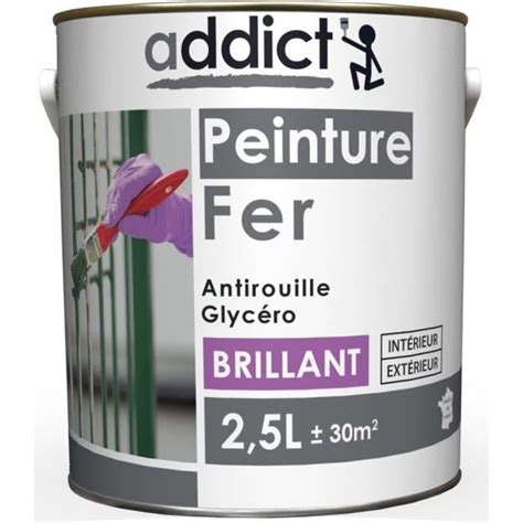 Addict EG Peinture Fer Laque Antirouille Brillant 2L5 Peintures