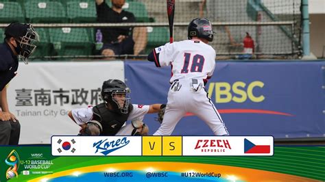 Highlights 🇨🇿 Czechia Vs Korea 🇰🇷 Wbsc U 12 Baseball World Cup Youtube