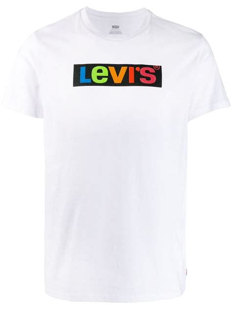 Levis Logo Print Crew Neck T Shirt Levis Black Friday