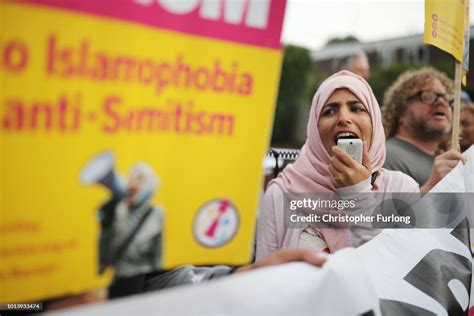 Local People Protest Outside The Hillingdon Conservative Association