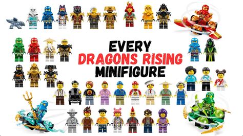 All 41 Dragons Rising Minifigs Lego Ninjago Minifigure Stop Motion