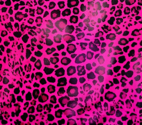 Premium Photo A Close Up Of A Pink And Black Leopard Print Fabric