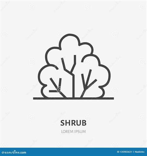 Logo Bush Of Lichen Deer Moss Icelandic Moss In Two Colors Cartoon