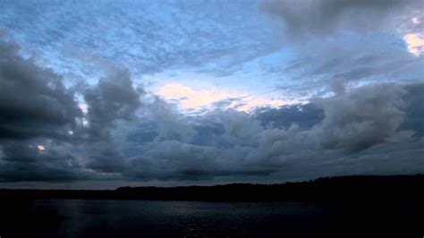 Time Lapse Of Early Evening Sky And Clouds Youtube