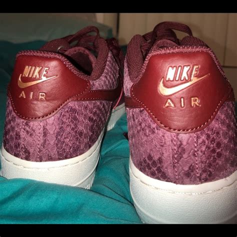 Nike Shoes Burgundy Nike Air Forces Poshmark