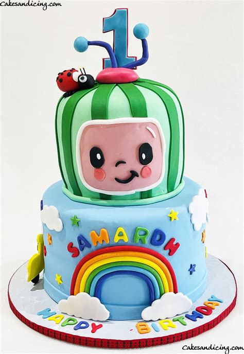 Famous Cocomelon Rainbow Cake Ideas - birthday greetings website