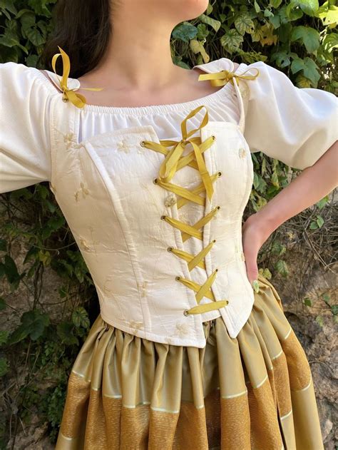 Renaissance Corset Peasant Bodice Ren Fair Corset Corset Stays Handmade Corset Medieval