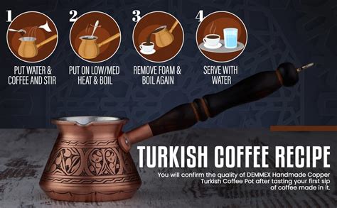 Amazon Demmex Thickest Engraved Solid Copper Turkish Coffee Pot