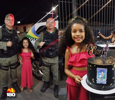 Pol Cia Militar Faz Surpresa E Participa De Anivers Rio De Crian A F