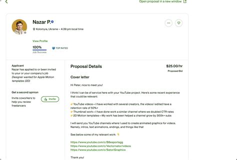 Sample Cover Letter For Upwork